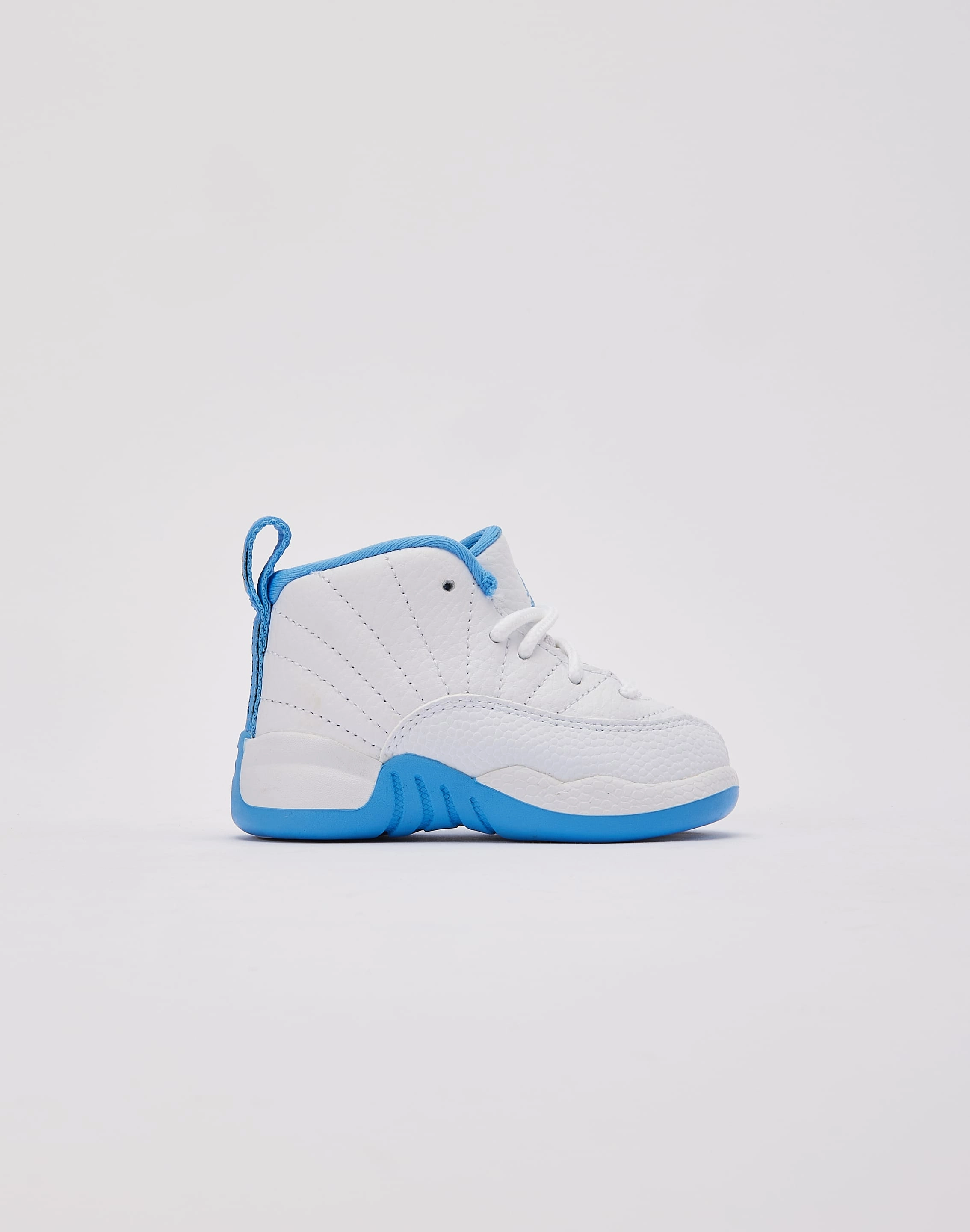 High Top Stability Jordan Air Jordan 12 Retro 'White and University Blue' Toddler