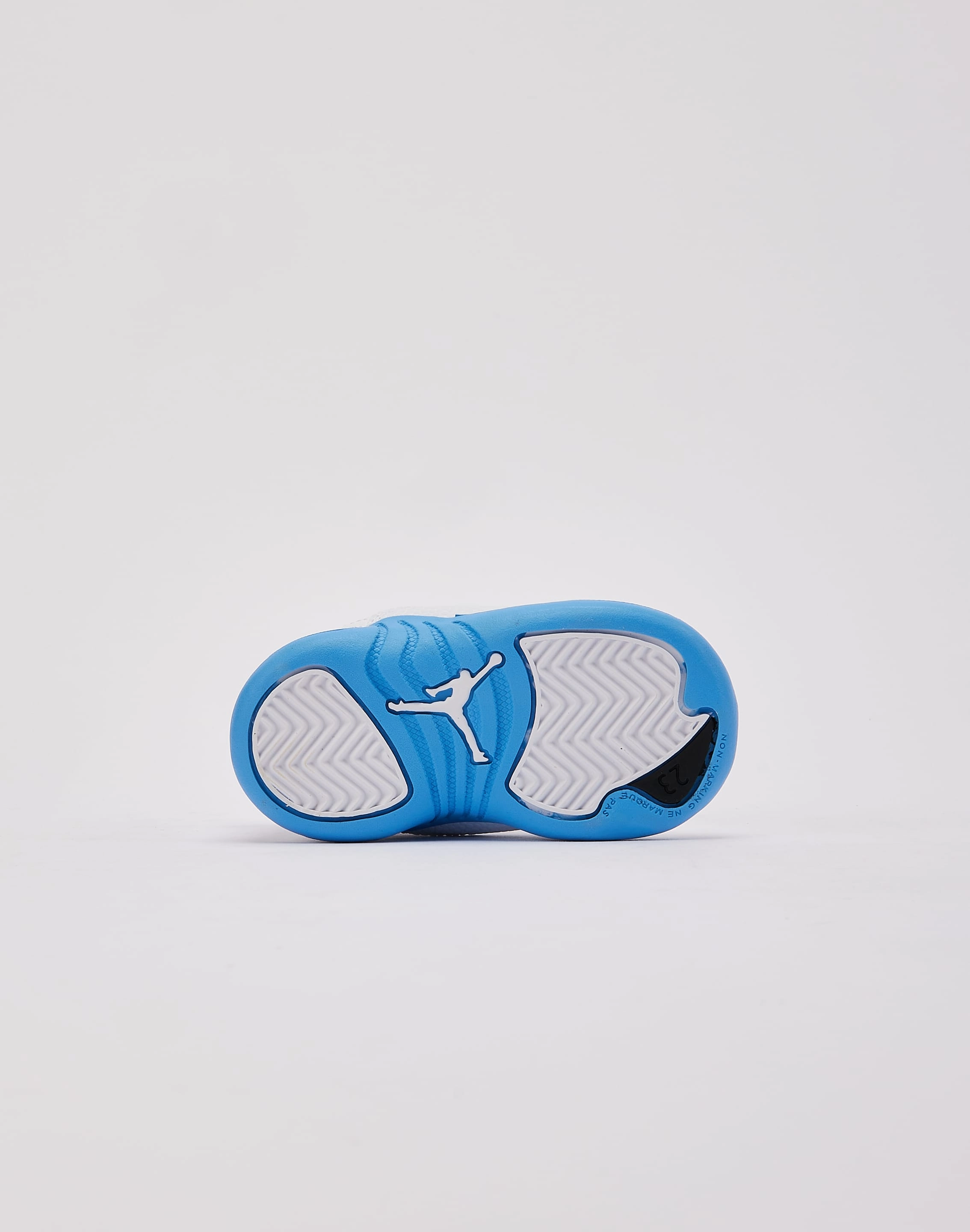 Jordan Air Jordan 12 Retro 'White and University Blue' Toddler Hexagonal Tread Pattern