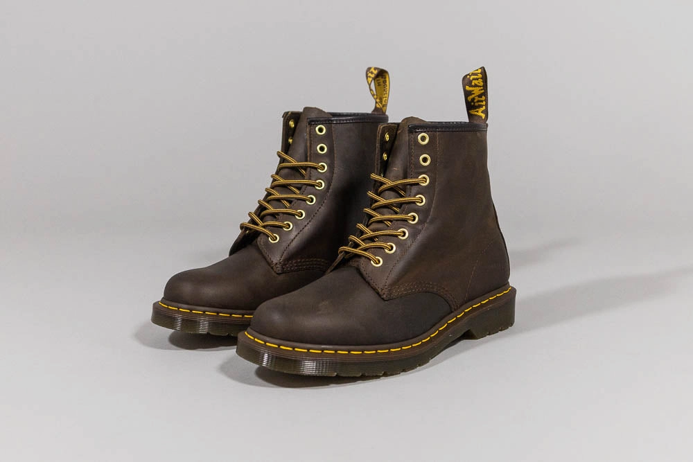 Clean Finish Dr. Martens 1460 Crazy Horse Leather Lace Up Boots - 11822200