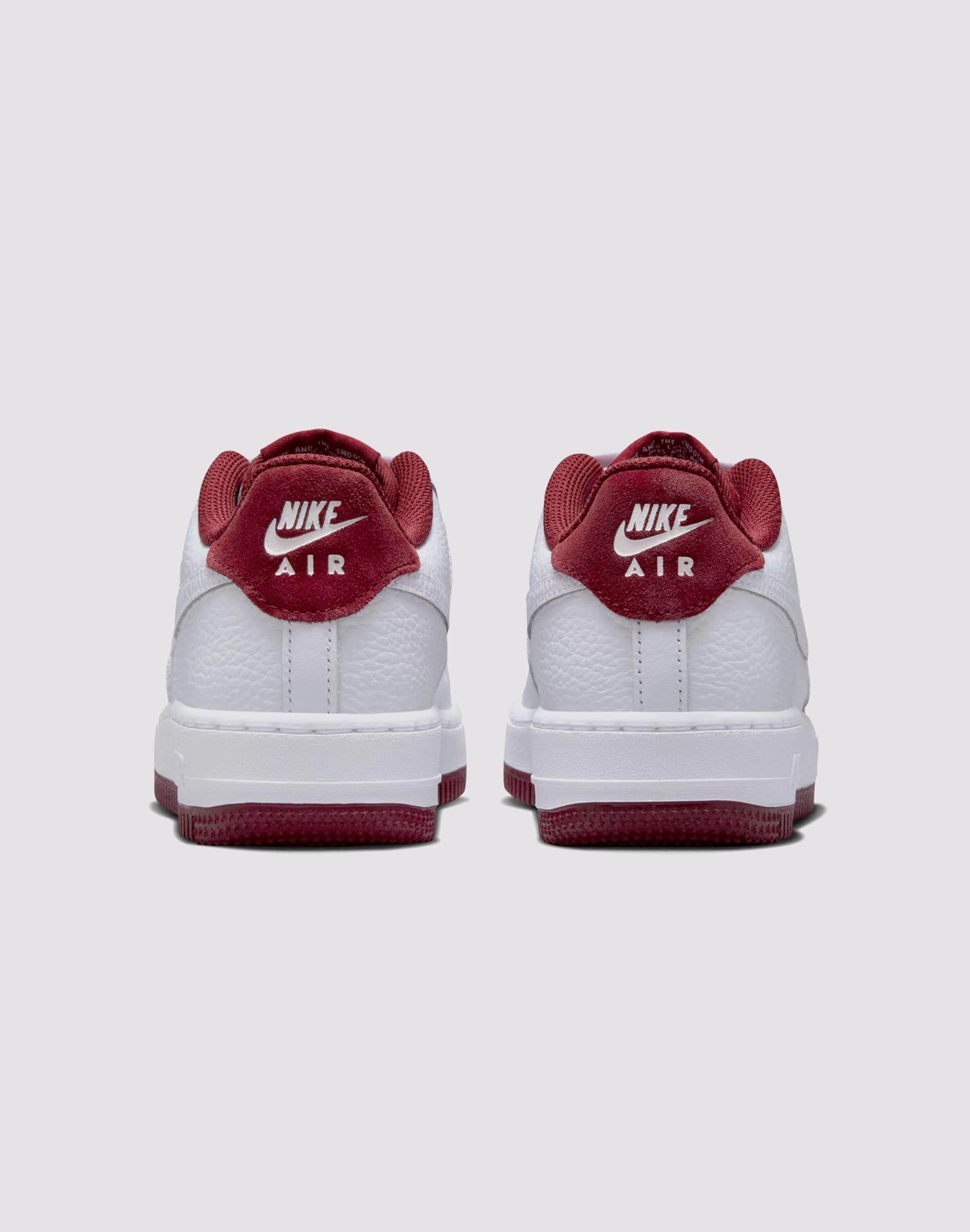 Nike Air Force 1 Grade School Boys'&nbsp;"White/Team Red" Double Stitched Seams