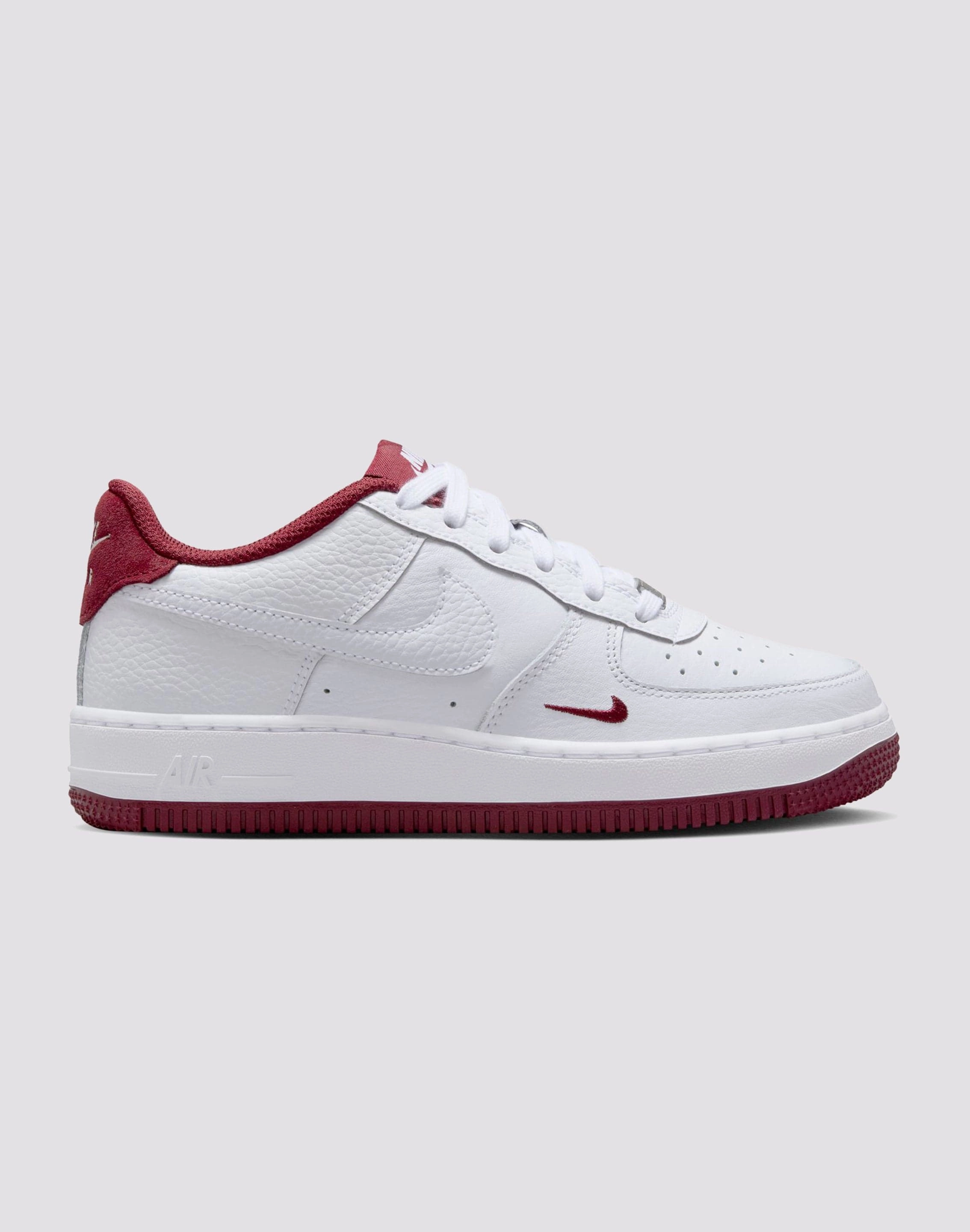 Nike Air Force 1 Grade School Boys'&nbsp;"White/Team Red" Modern kids' shoes