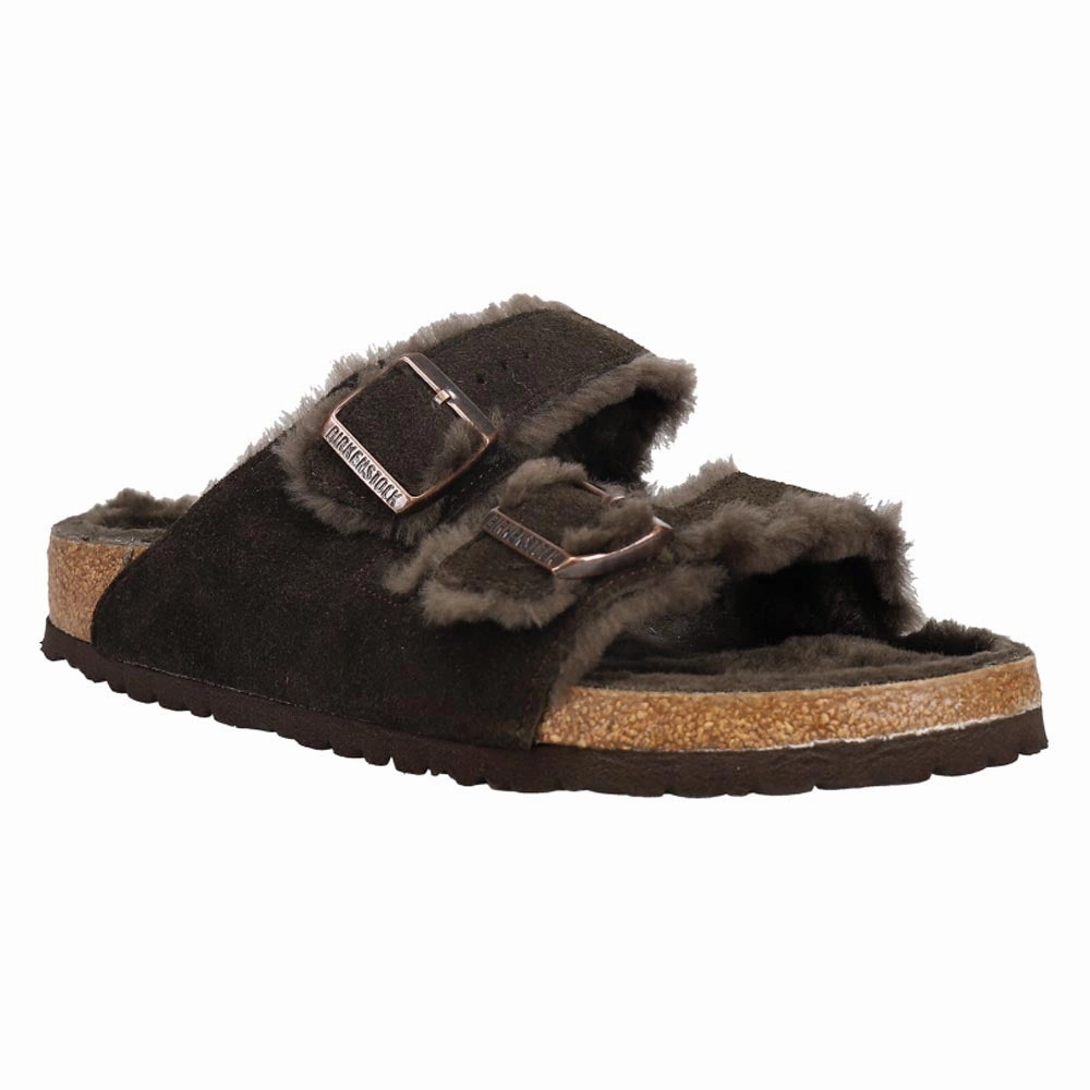 Street Comfort Slides active lifestyle shoes Arizona Shearling Suede Leather Sandals