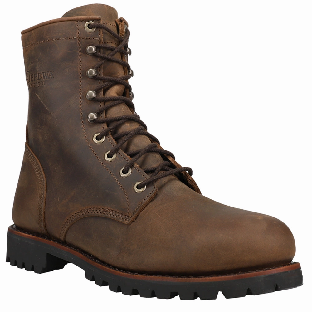 Rugged Protection Classic 2.0 8 Inch Steel Toe Lace Up Work Boots