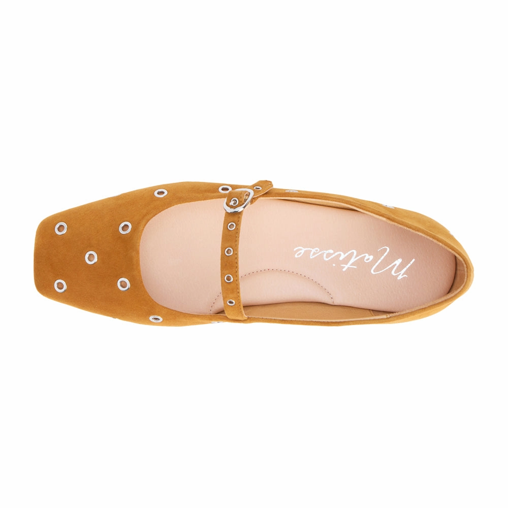 Mick Studded Mary Jane Ballet Flats Skiing