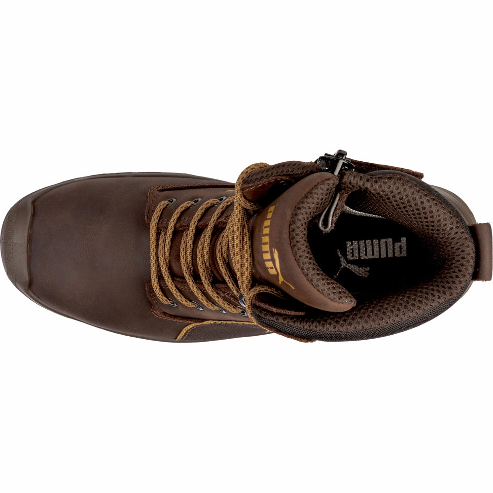 Conquest Zip 7 Inch Electrical Composite Toe Work Boots Heavy Duty Traction Comfort Padding