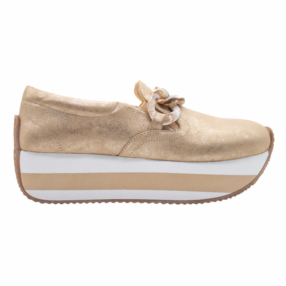 Heel Stabilization Harding Platform Slip On Loafers