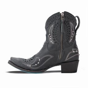 Arch Alignment System Moisture Wicking Liners Cossette Embroidered Studded Snip Toe Cowboy Bootie