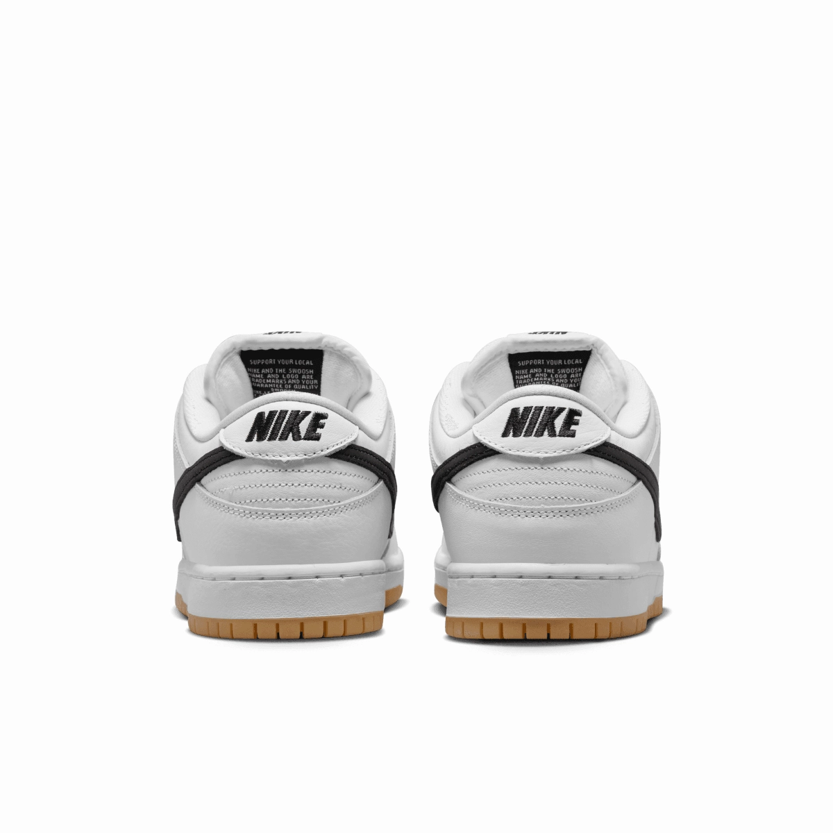 Shock Diffusing Plate SB Dunk Low Pro 'White Black Gum'