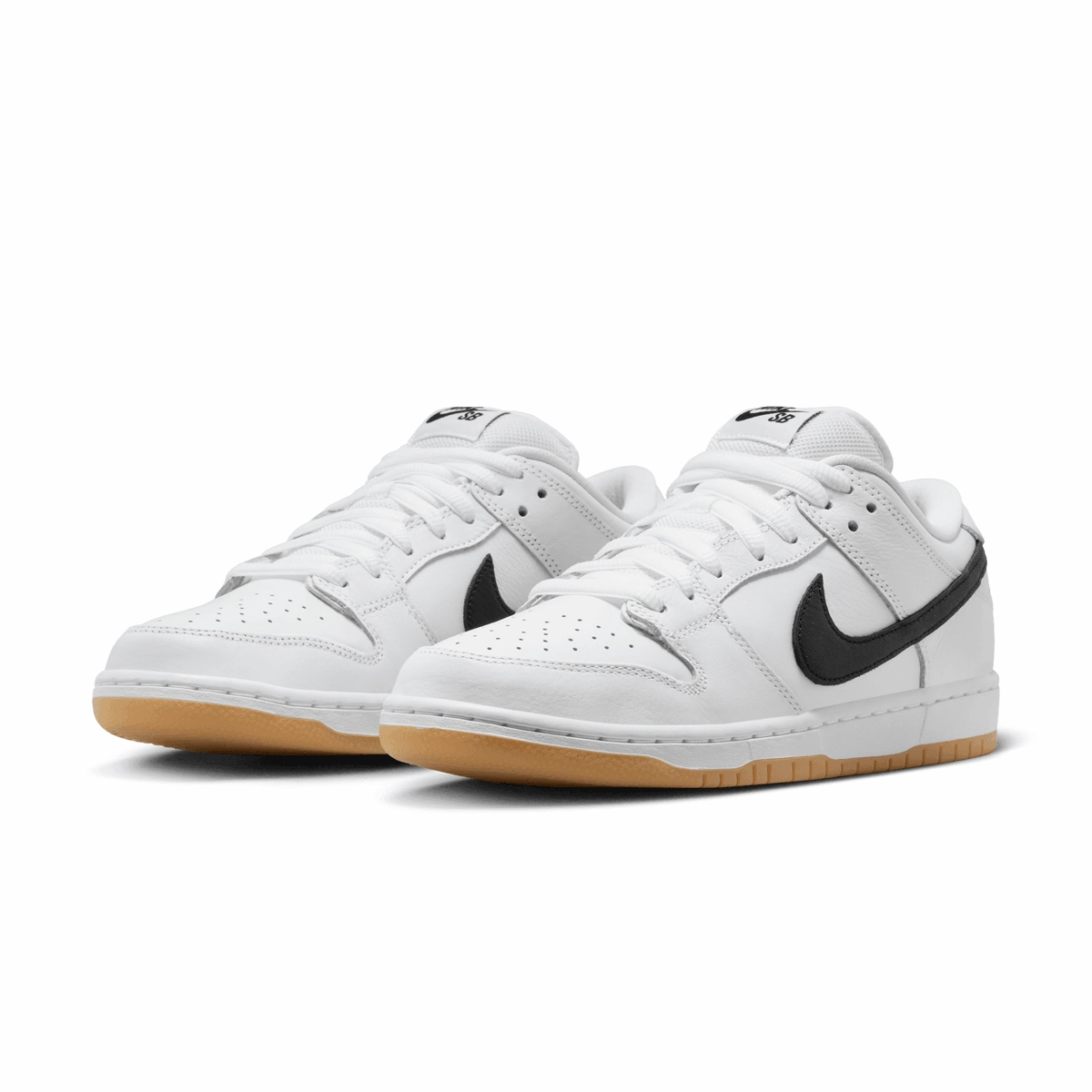 SB Dunk Low Pro 'White Black Gum' Lightweight Sole