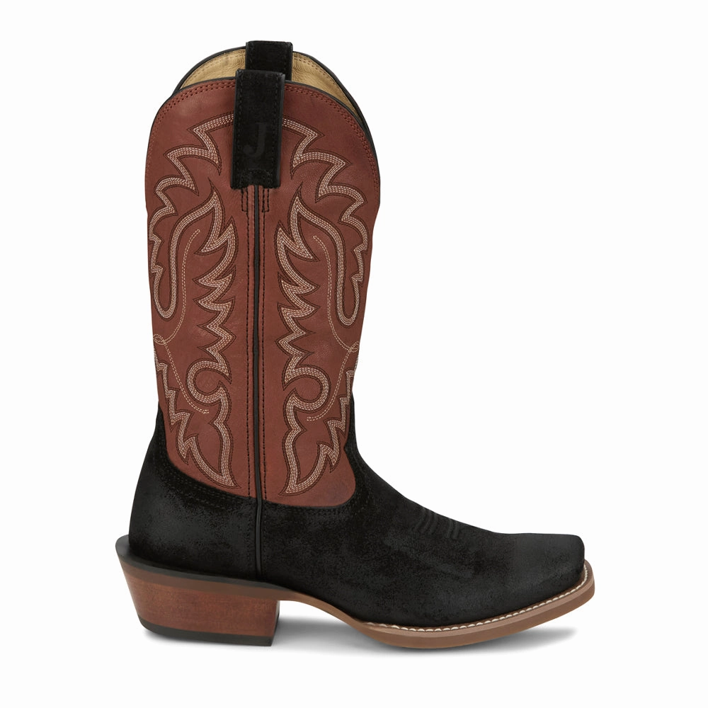 Cowboy Town 13 Inch Square Toe Cowboy Boots Nature Ready Quick Pull