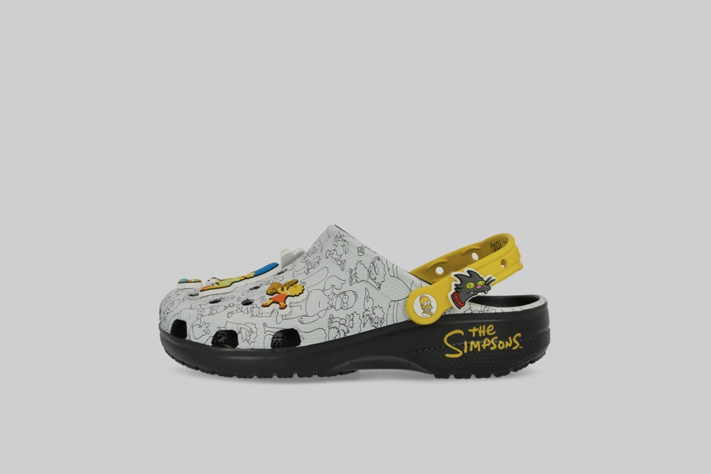 Crocs The Simpsons Classic Clog 'Grey' Comfortable Fitment