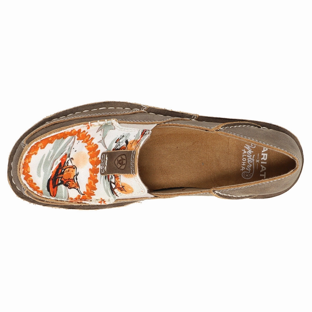 Cruiser Western Aloha Slip On Flats waterproof Advanced Traction Pattern