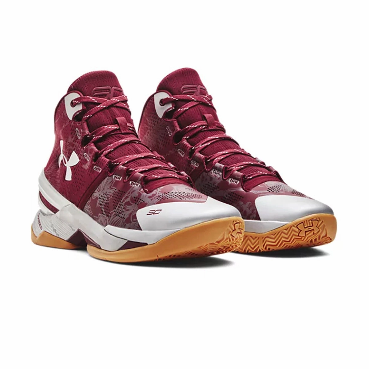 Curry 2 Retro 'Deep Red Metallic Silver' casual dancers' footwear