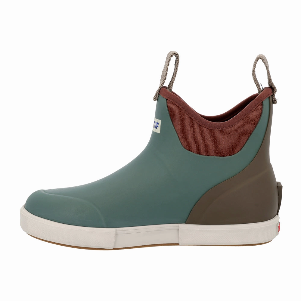 Flex Groove Design Vintage Ankle Deck Round Toe Pull On Boots