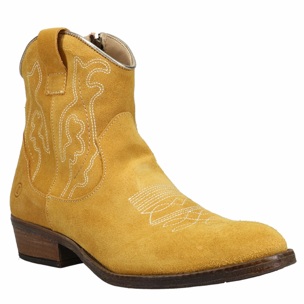 street - specific features Daisy Mae Suede Embroidered Round Toe Zippered Cowboy Booties