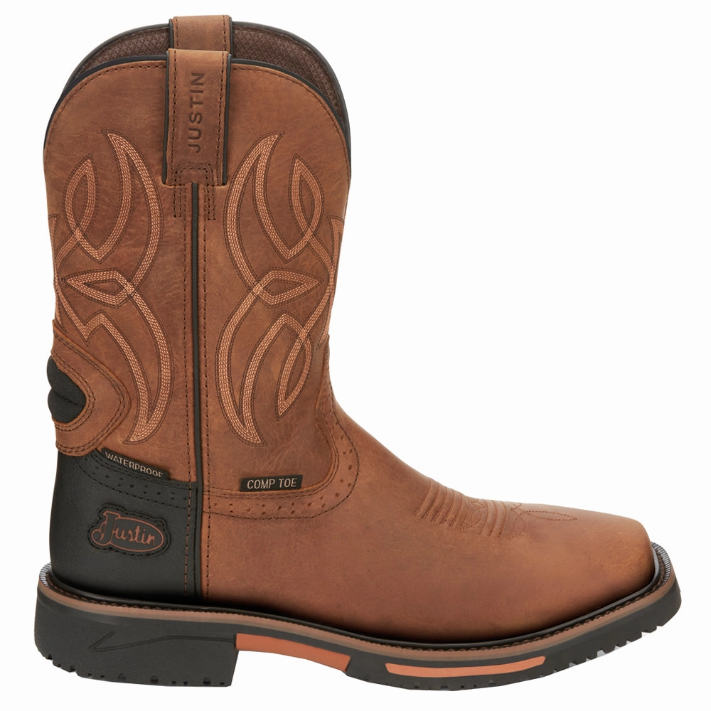 High Traction Footwear Comfort Edge Footwear Dallen 11 Inch Waterproof Nano Composite Toe Work Boots