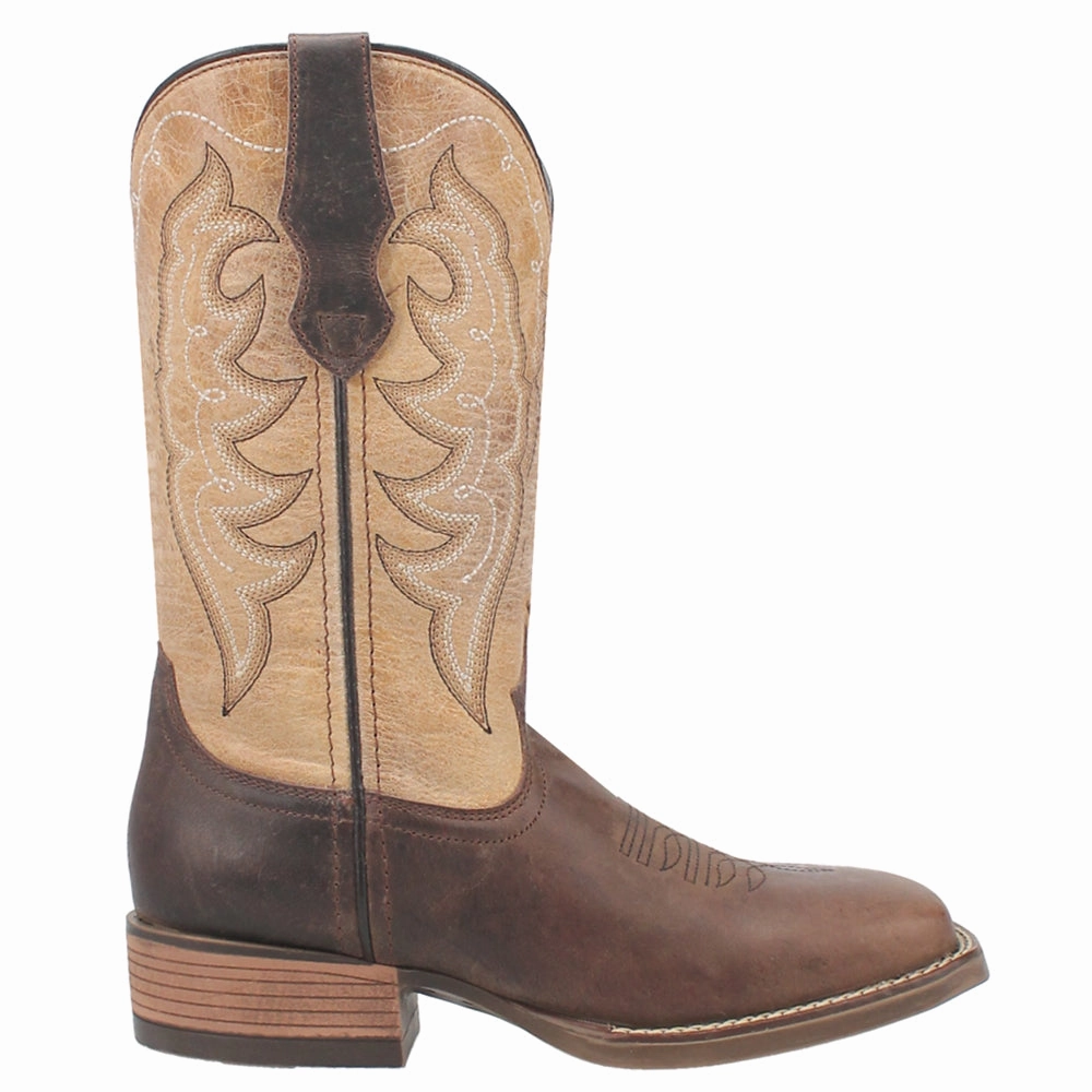 Delaney Embroidery Square Toe Cowboy Boots Optimal Flexibility