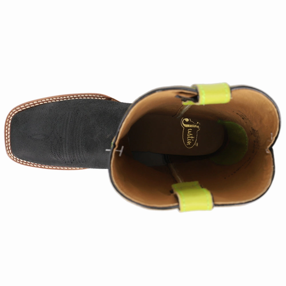 Minick 13 Inch Square Toe Cowboy Boots Shock absorption tech Premium Protection