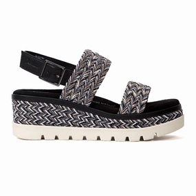 Bonded Seam Technology Air Circulation Tech Destiny Braided Wedge Slingback Sandals