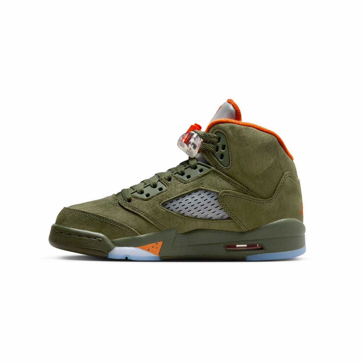 Kids Air Jordan 5 Retro 'Olive' students' street walkers' sneakers