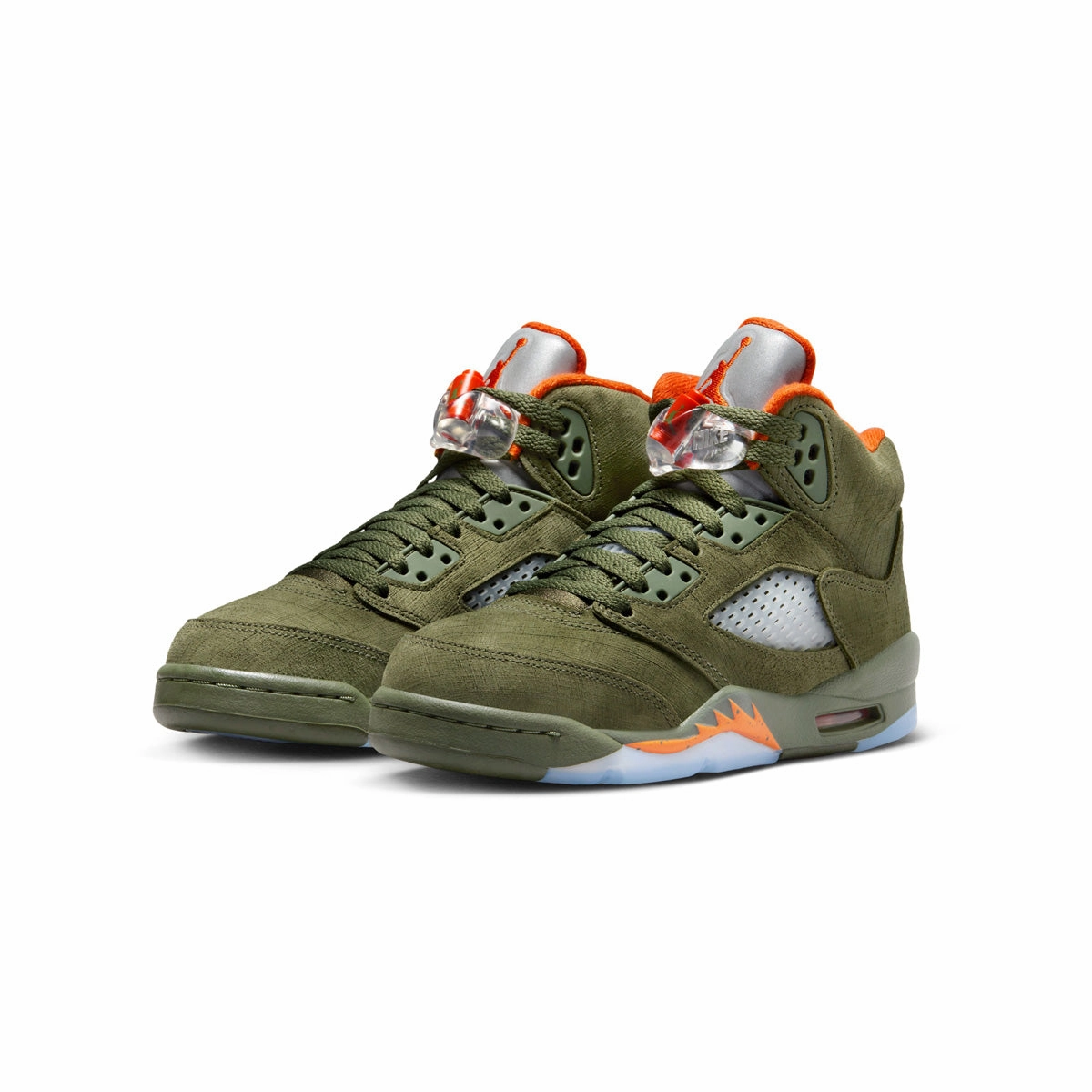 least trendy Non Marking Soles Kids Air Jordan 5 Retro 'Olive'