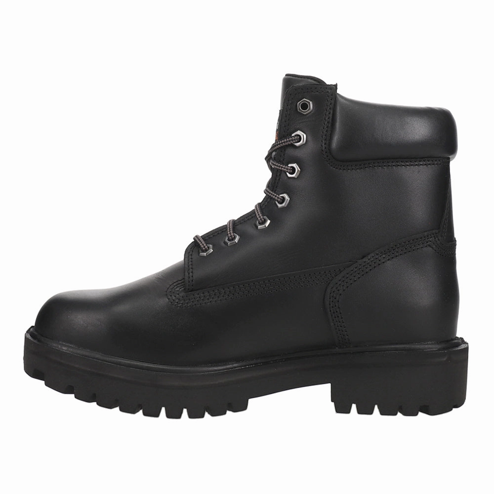 Direct Attach 6 Inch Waterproof Steel Toe Work Boots Reinforced toe Quick Slip Design