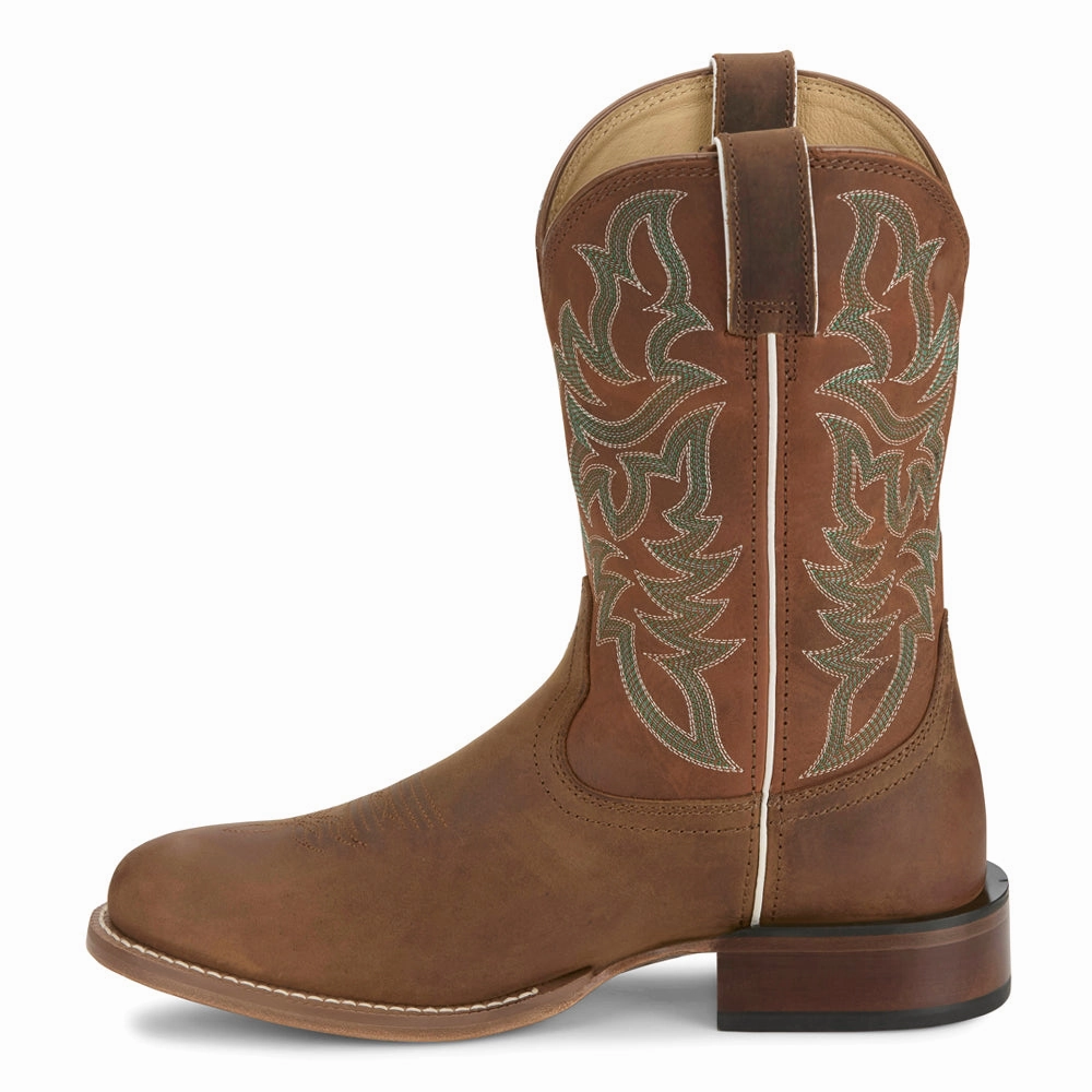 buckle Disco Man 11 Inch Round Toe Cowboy Boots