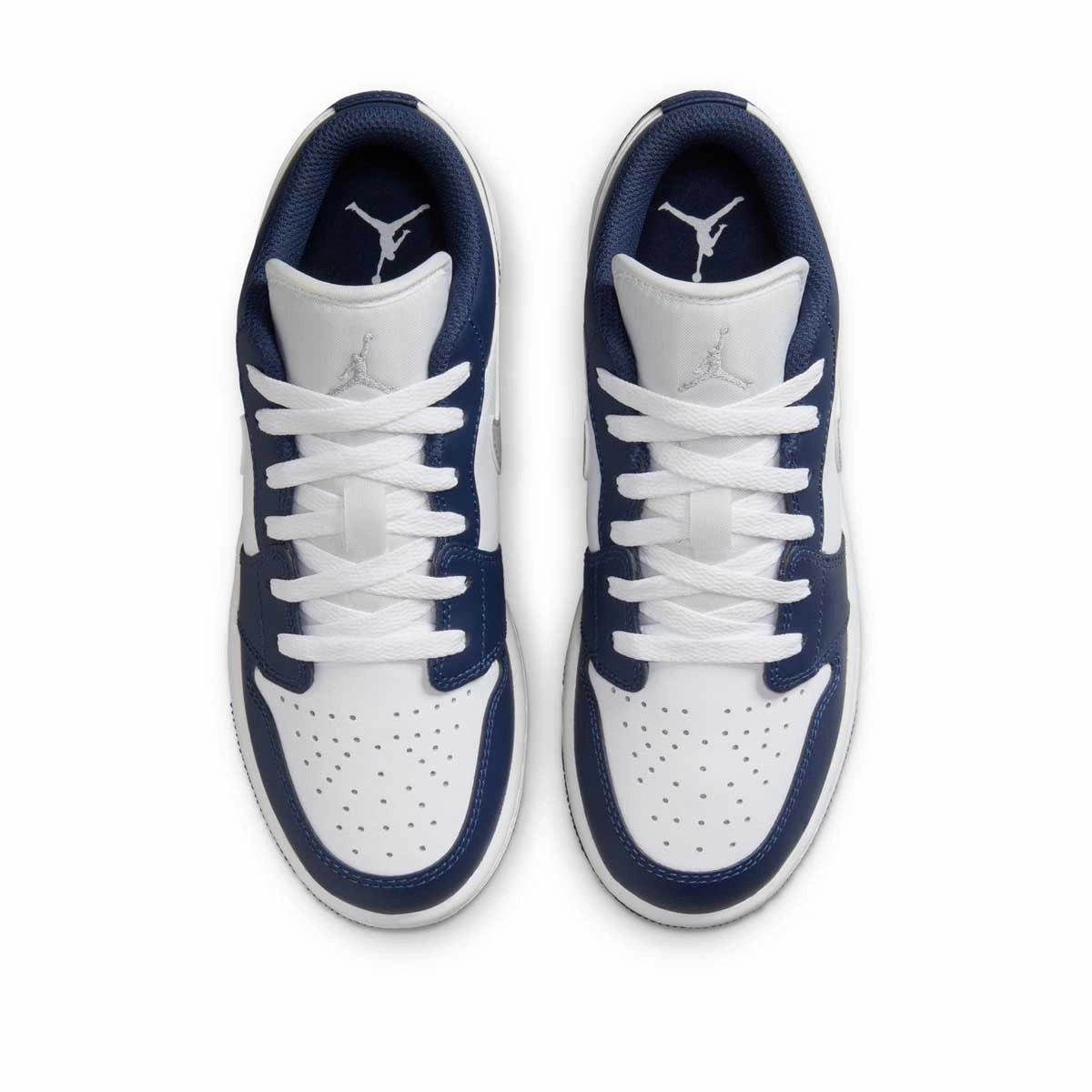 Kids Air Jordan 1 Low 'Midnight Navy White' rustic Thermal Insulation