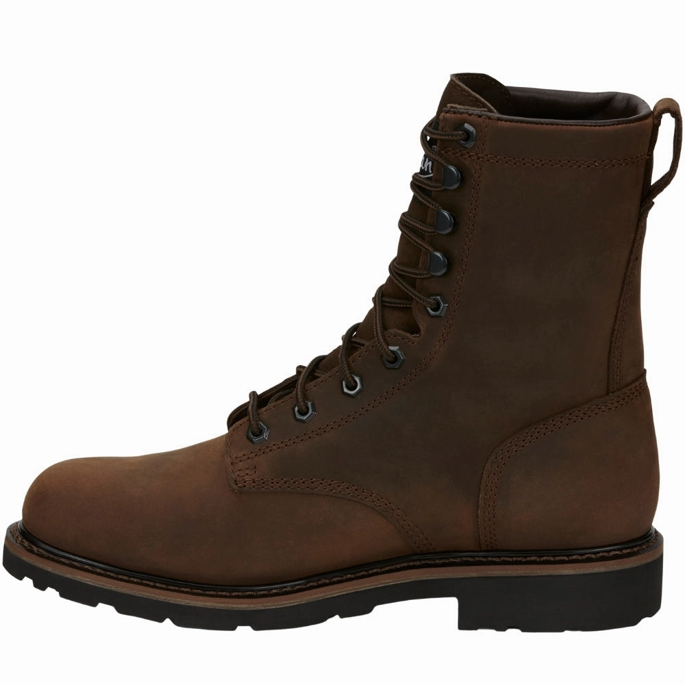 Protection Gear Drywall 8 Inch Waterproof Steel Toe Lace Up Work Boots