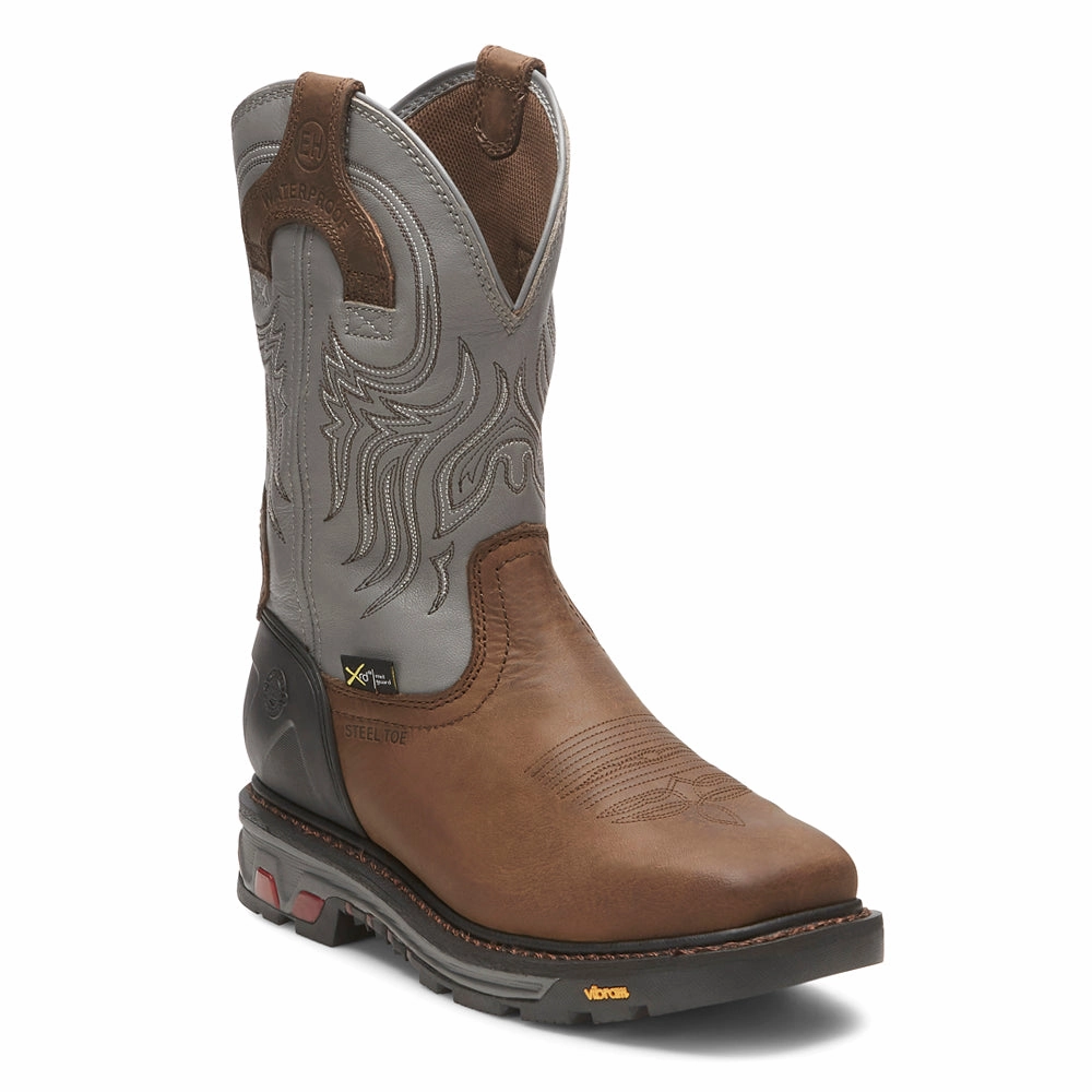 Work Site Support Cushioned Safety Shoes Tanker 11 Inch Steel Toe Work Boots