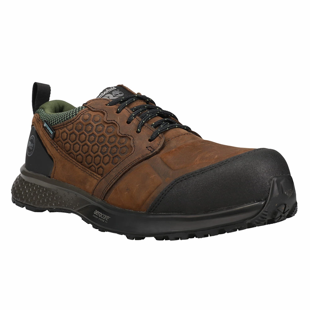 Reaxion Waterproof Composite Toe Work Shoes Durable Cushioning Heavy Duty Performance Gear