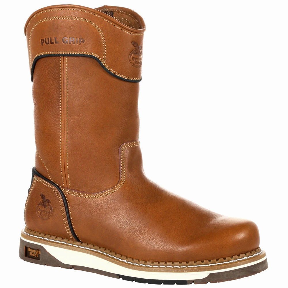 Wedge 10 Inch Electrical Soft Toe Work Boots Professional Support Safety Ready Footwear