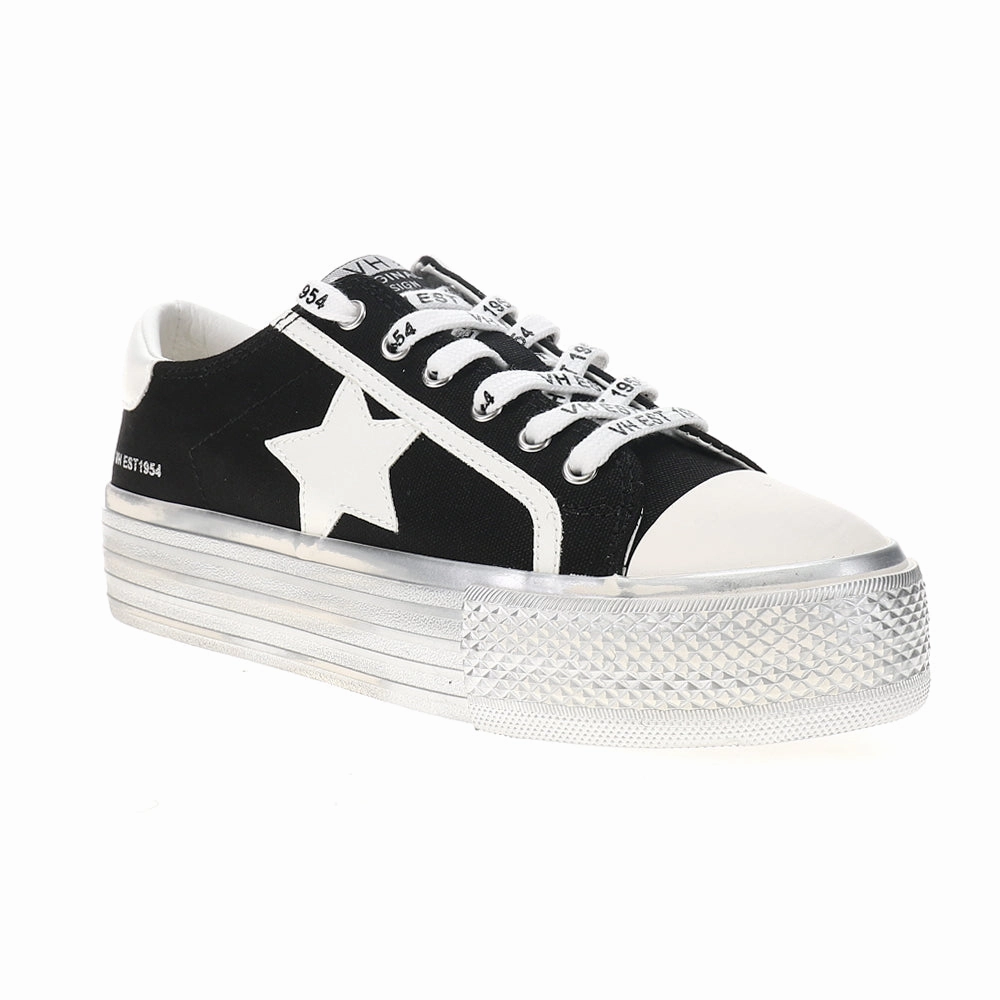 Amaze Metallic Lace Up Sneakers Slip Resistant Grip