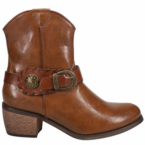 Recyclable Components Mae Round Toe Cowboy Booties
