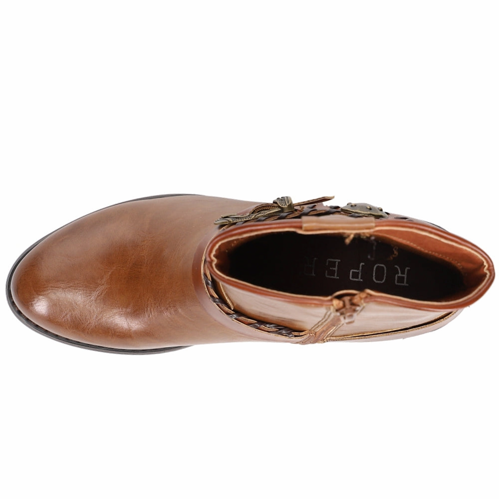 junior - style autumn - style Mae Round Toe Cowboy Booties