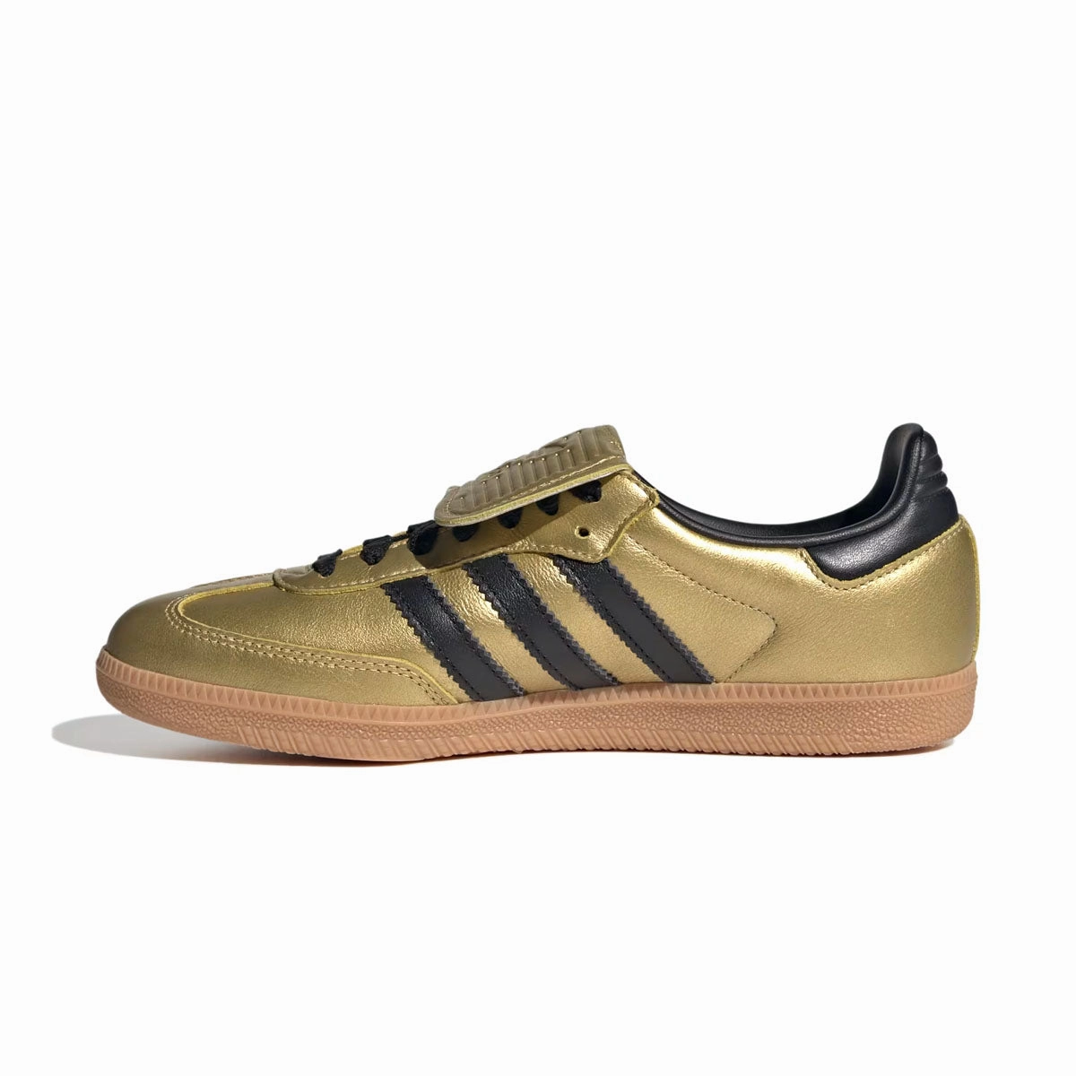 narrow-fit Sophisticated Comfort Wmns Samba Long Tongue 'Gold Metallic Black Gum'