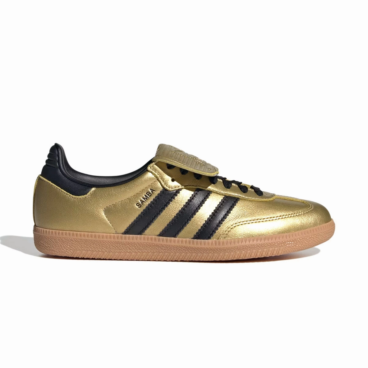 Wmns Samba Long Tongue 'Gold Metallic Black Gum' thin - soled