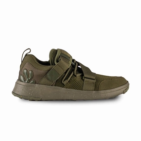 suitable for outdoor adventures Impact Dispersal Geometry Earth Shoes 01 'Moss Green'