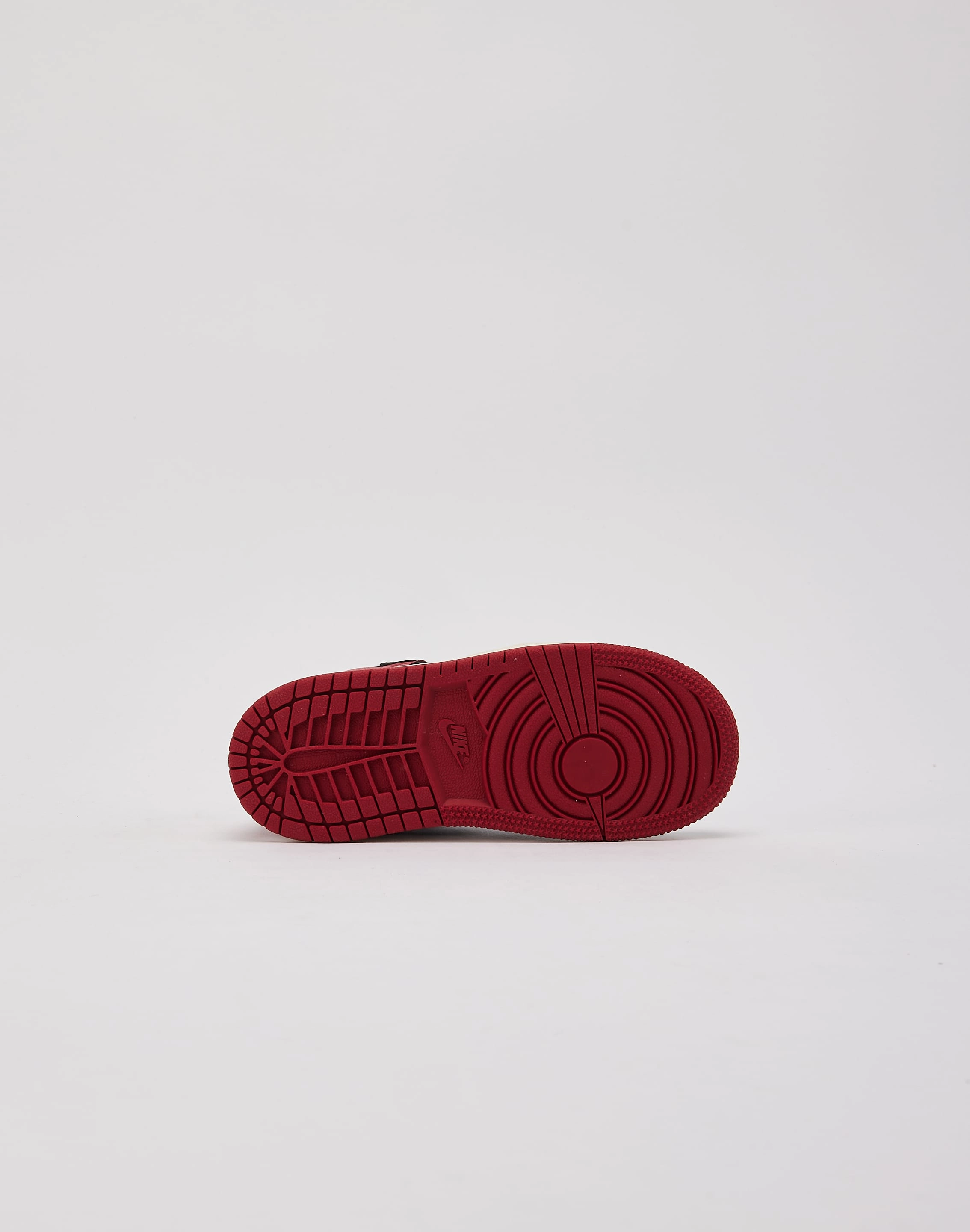 Jordan Air Jordan 1 Retro High OG 'Black Toe Reimagined' Toddler Abrasion Resistant Finish Arch Support Technology