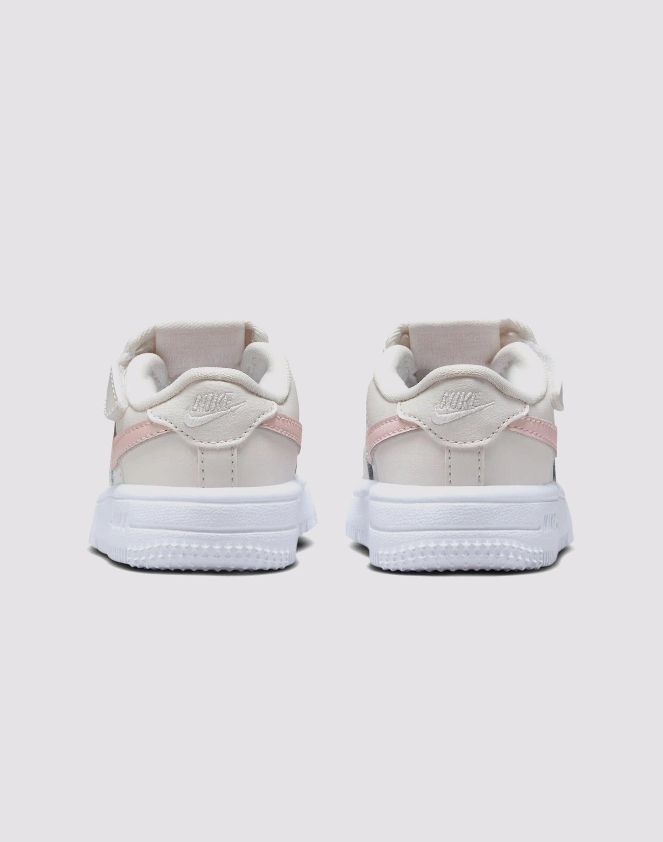 Nike Air Force 1 Low EasyOn Toddler Girls' "Phantom/Echo Pink/Summit White" Soft Leather