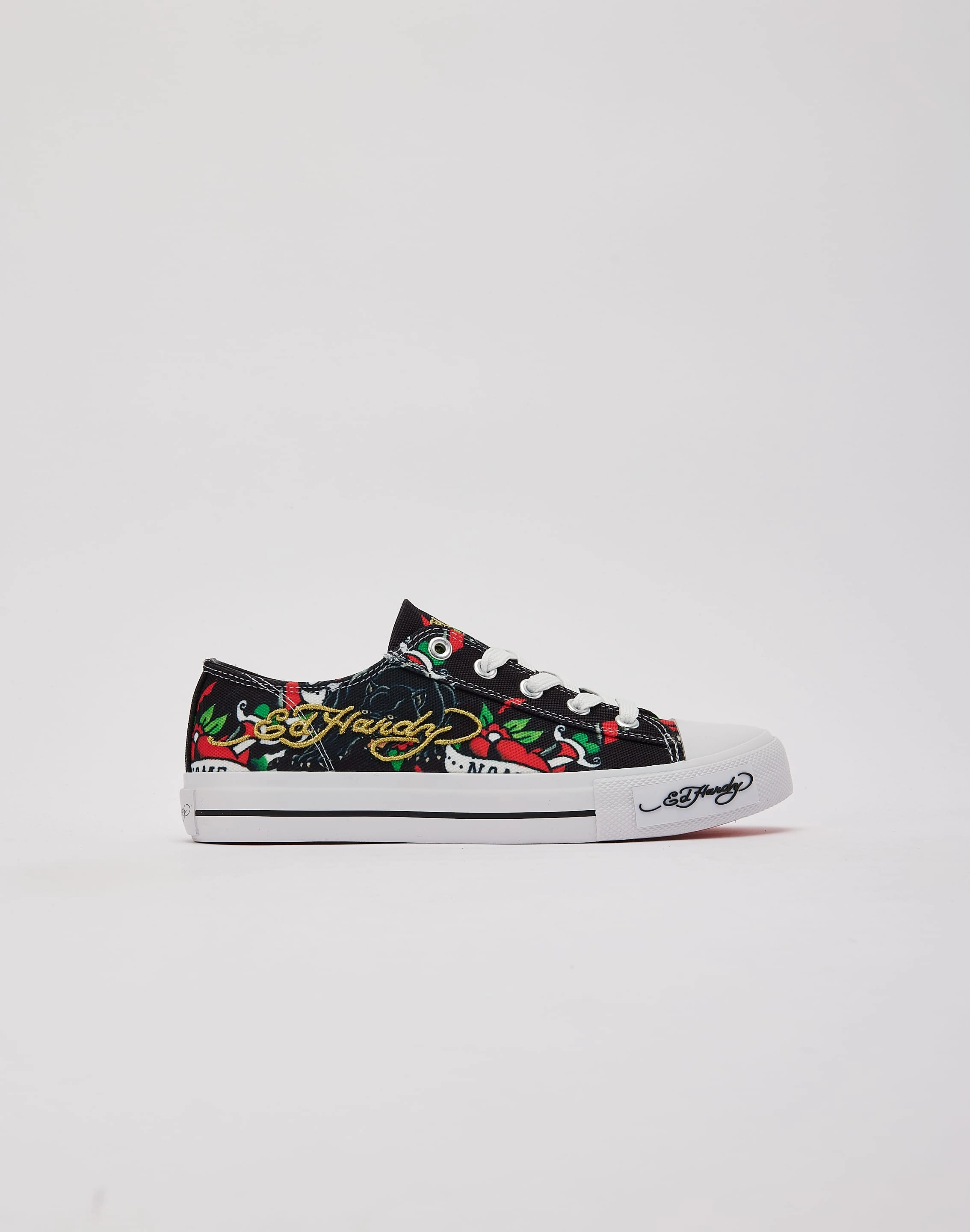 Ed Hardy Cat Low Grade-School Elegant Piece Reinforced Toe Guard