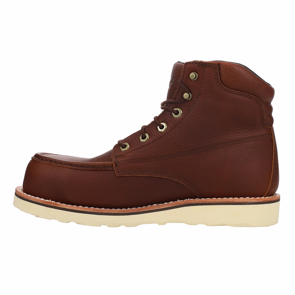 Edge Walker 6 Inch Waterproof Nano Composite Toe Lace Up Wedge Boots All Day Wear