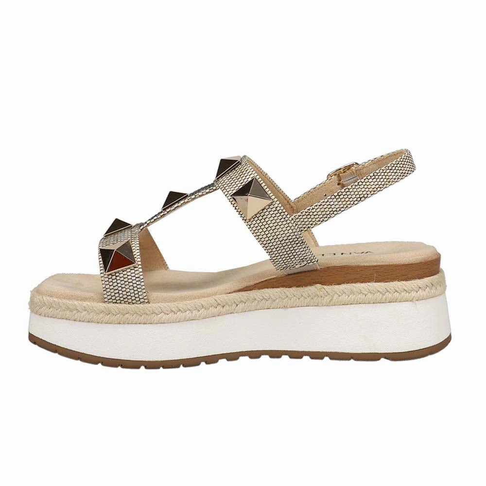 Edrys Studded Espadrille Platform Slingback Sandals Ultra Responsive Cushioning Thermoregulating Insoles