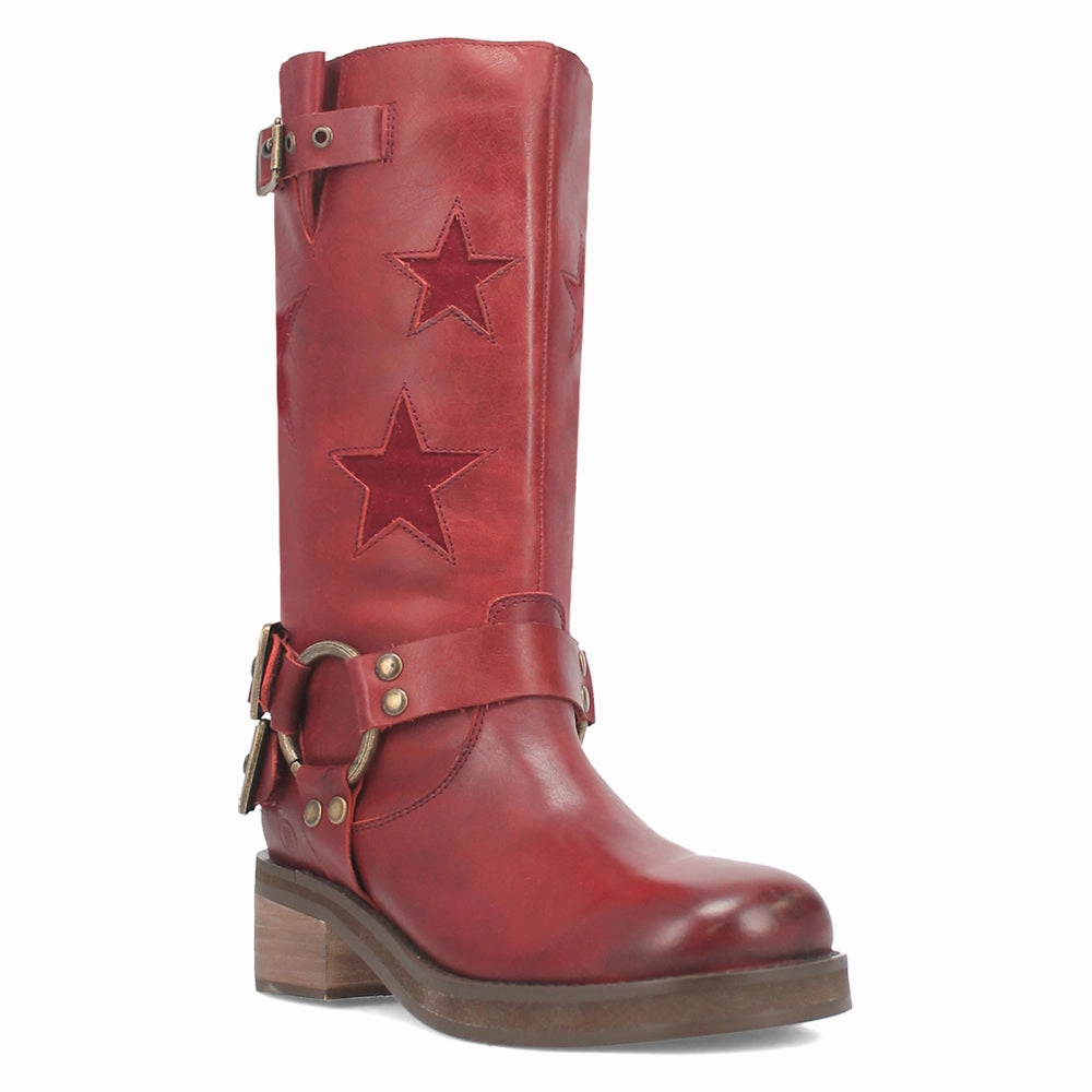 Blacklist Tooled Inlay Round Toe Pull On Motorcycle Boots teenagers' durable user