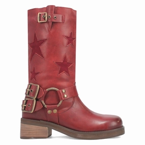 Reflective details Blacklist Tooled Inlay Round Toe Pull On Motorcycle Boots