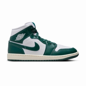 Wmns Air Jordan 1 Mid 'Sail Oxidised Green' Comfortable