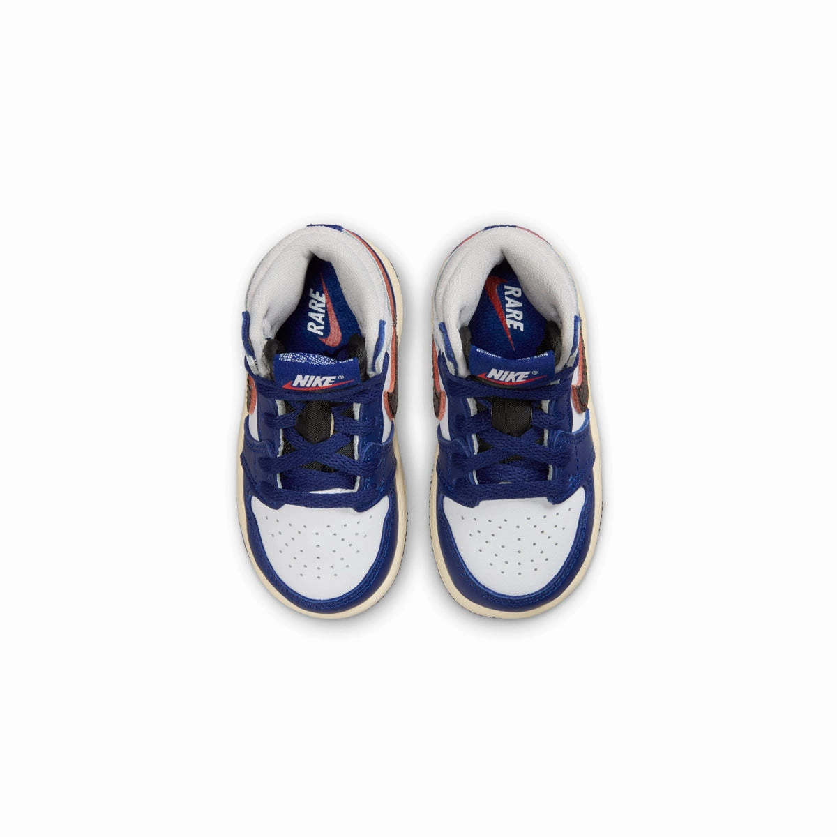 Toddlers Jordan 1 Retro High OG 'Rare Air Deep Royal Blue' Non Binding Collar Eco friendly materials