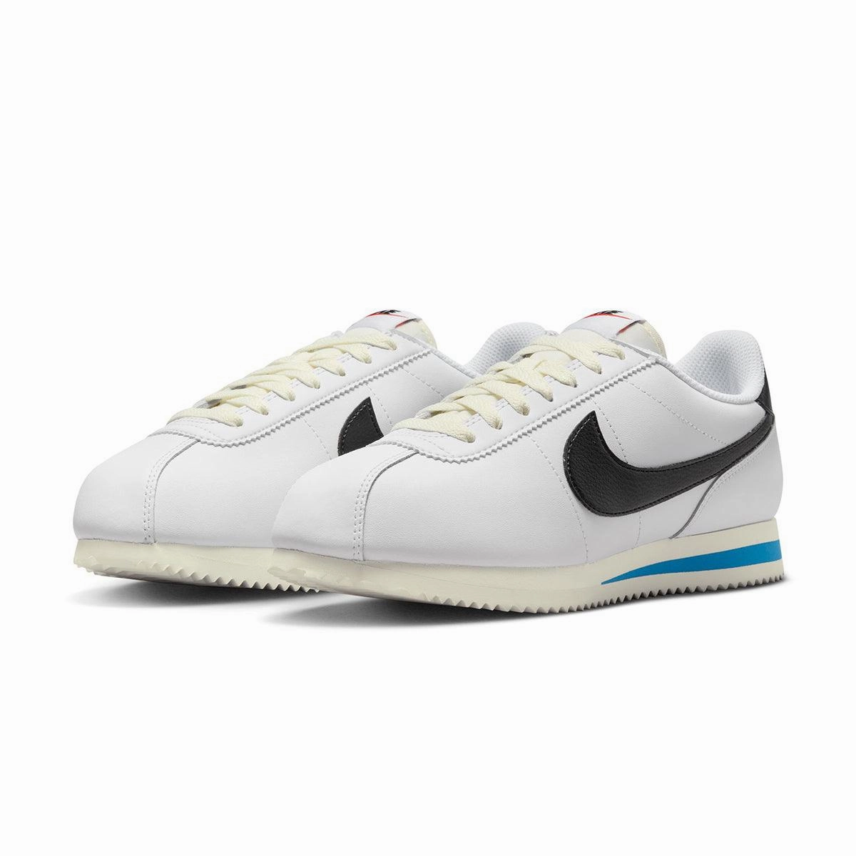 Wmns Cortez 'White Black Light Photo Blue' least travel Traction Optimized