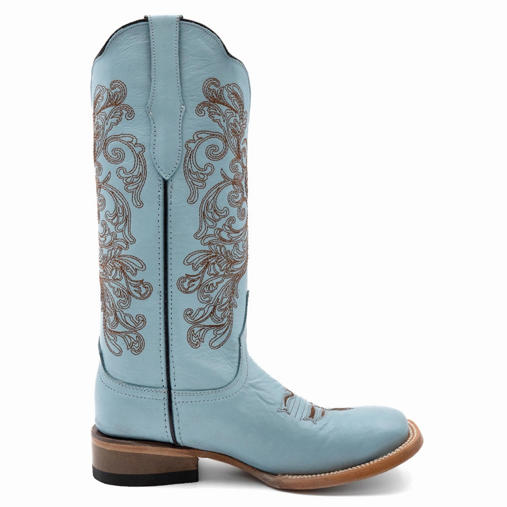 Ella Embroidered Square Toe Cowboy Boots least beach
