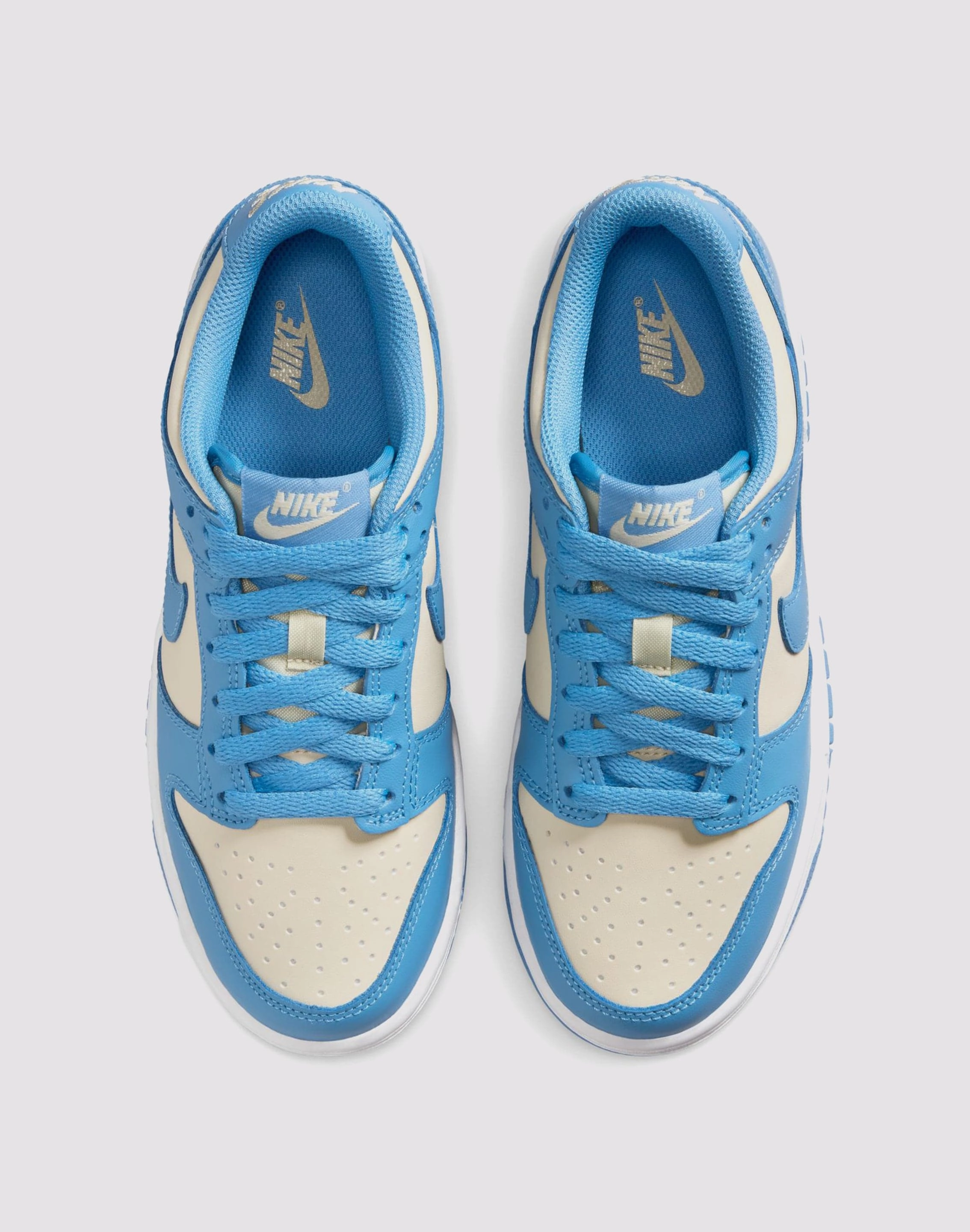Nike Dunk Low Grade School Girls' "Blue Beyond/Beach/White" anti slip grip Floral kids' outfits